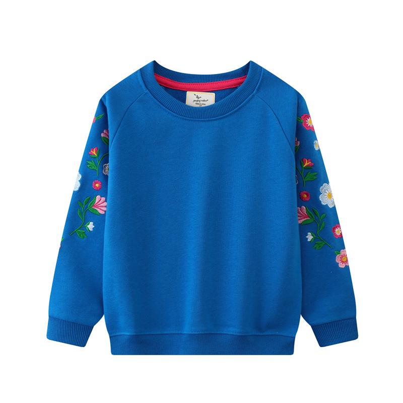 

European Style Autumn Toddler Knit Hoodie with Embroidered Pattern 6T (110-120 cm)