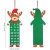Christmas Felt Wall Calendar with Decorative Pendants