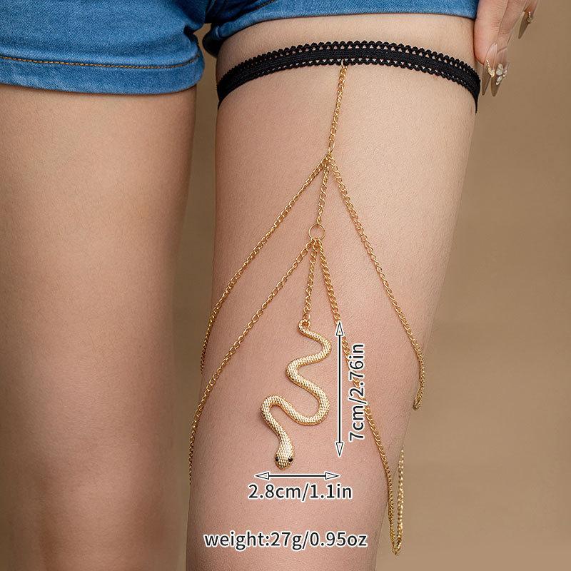 Sweet and Cool Spicy Girl Exaggerated Diamond Set, Scorpion 3D Finger Bracelet, Serpentine Arm Ring, Leg Chain, Body Chain