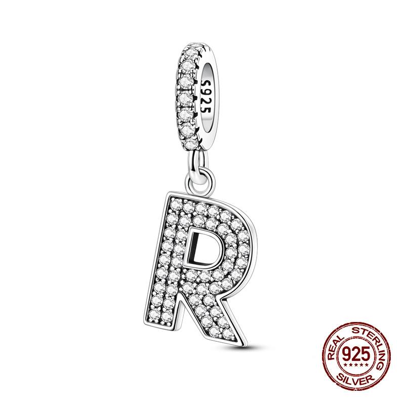 Classic Copper 26 Letters A-Z Alphabet Charms Beads Fit Original Bracelet Bangle Necklace Dangle Women Jewelry Gift