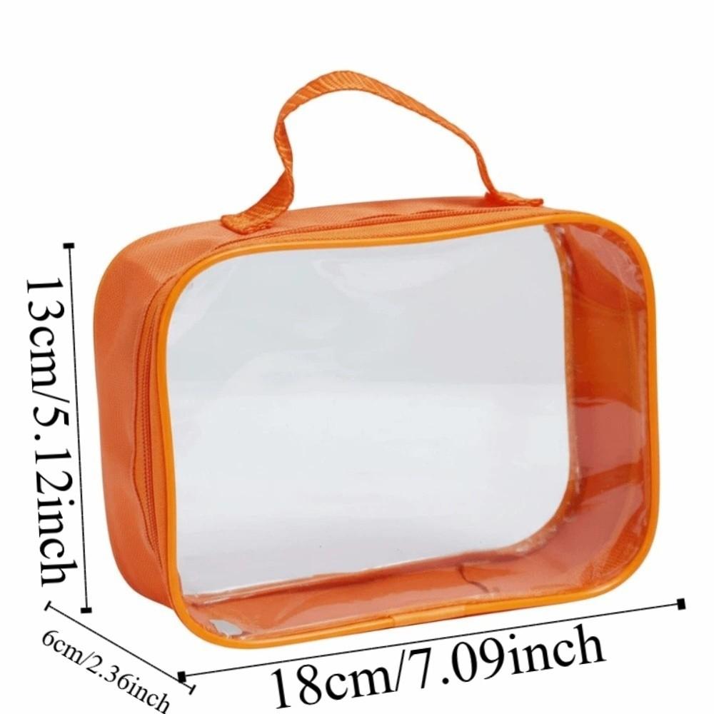 Large Capacity Clear PVC Handbag PU Leather Swimming Small Tote Transparent Beach Bag Men
