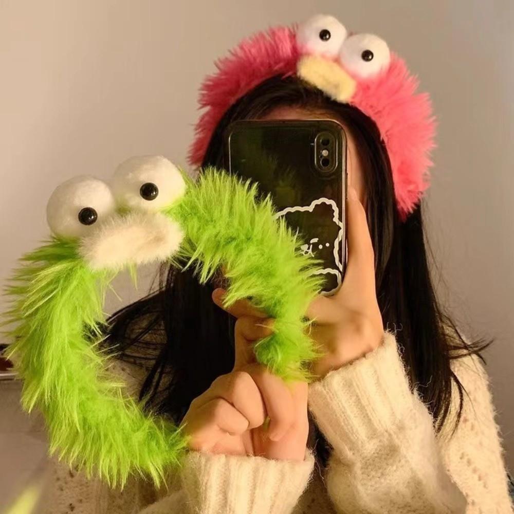 Colorful Headband Plush Funny Hair Hoop Creative Cosplay Hairband