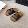 Korean-style children's shoes for girls, new summer vintage Roman princess slide sandals, children's sandals for outdoor wear