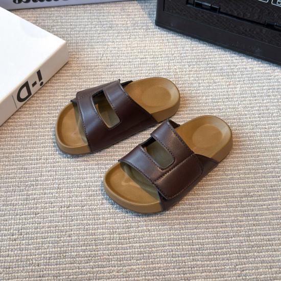 Korean-style children's shoes for girls, new summer vintage Roman princess slide sandals, children's sandals for outdoor wear