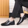 Leather Shoes Men Slip On Hole Summer Luxury Business Men Dress Office Shoes High Quality Elegant Men Party Wedding Footwear
