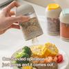 Seasoning Jar Press Seasoning Box Cumin Seasoning Bottle With Docking Hole Portion Control Spice Shaker Set Kitchen Accessories
