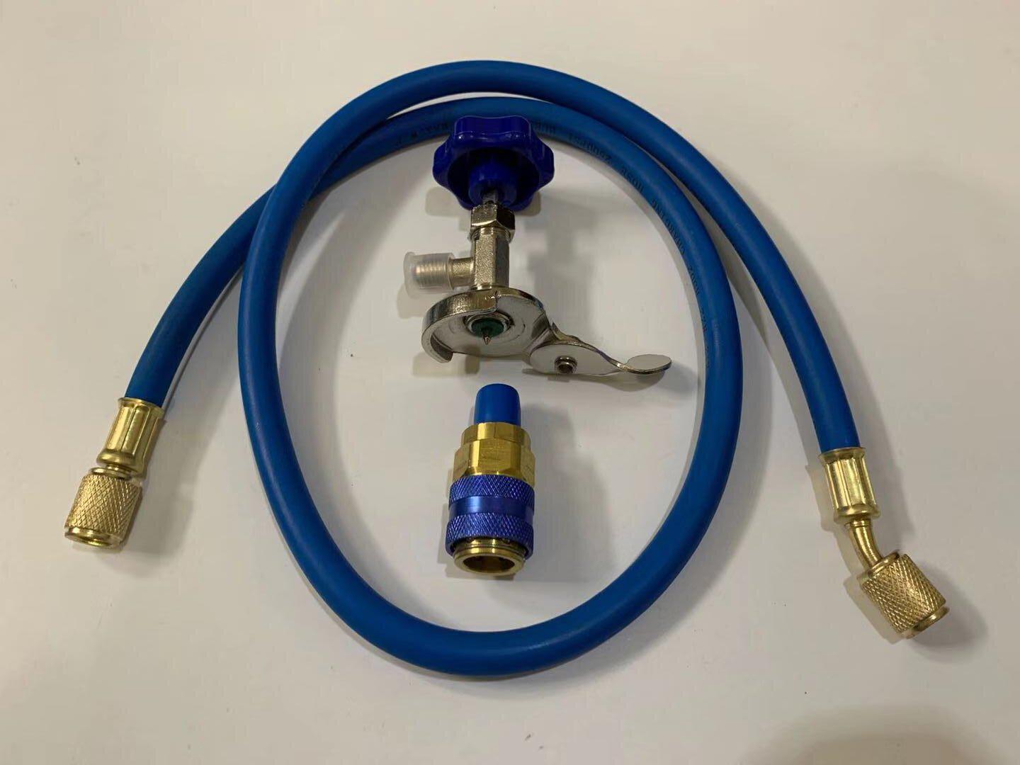 R134A Car AC Refrigerant Refill & Detection Hose (QC12L+CT340) Default Items