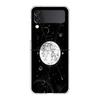 Phone Case For Samsung Galaxy Z Flip 3 4 5 Hard Folding Clear PC Bumper Planet and starry sky art For Samsung Z Flip 6 Cover