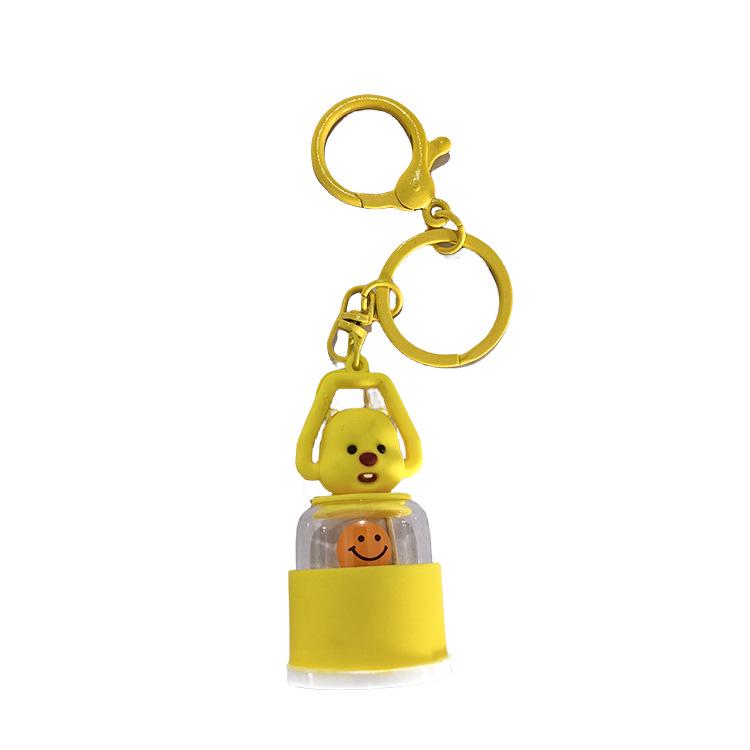 Cartoon Little Bear Night Light Keychain: Cute Gift & Backpack Pendant