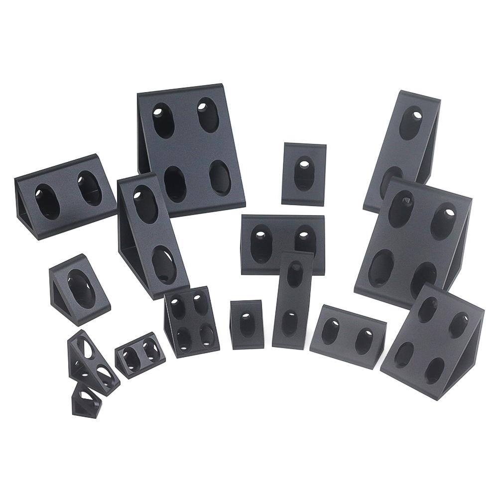 Aluminum Profile 90 Degree Block Triangle Connector Bracket For 2020 2040 3030 4040 4080 Series V-slot Aluminum Profile