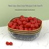 Abay Gold Rim Diamond Plastic Fruit Plate