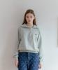 ANOETIC New Logo Half Zip Up Sweatshirt_Mint