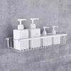 Wall Mounted Bathroom Storage Rack Black/White Kitchen Sponge Holder Cosmetics Storage Rack  Sink