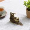 Distressed Finish Miniature Snail Figurine Handmade Alloy Art Decors For Teas Pet Desk Accessories Home Decoration Gift