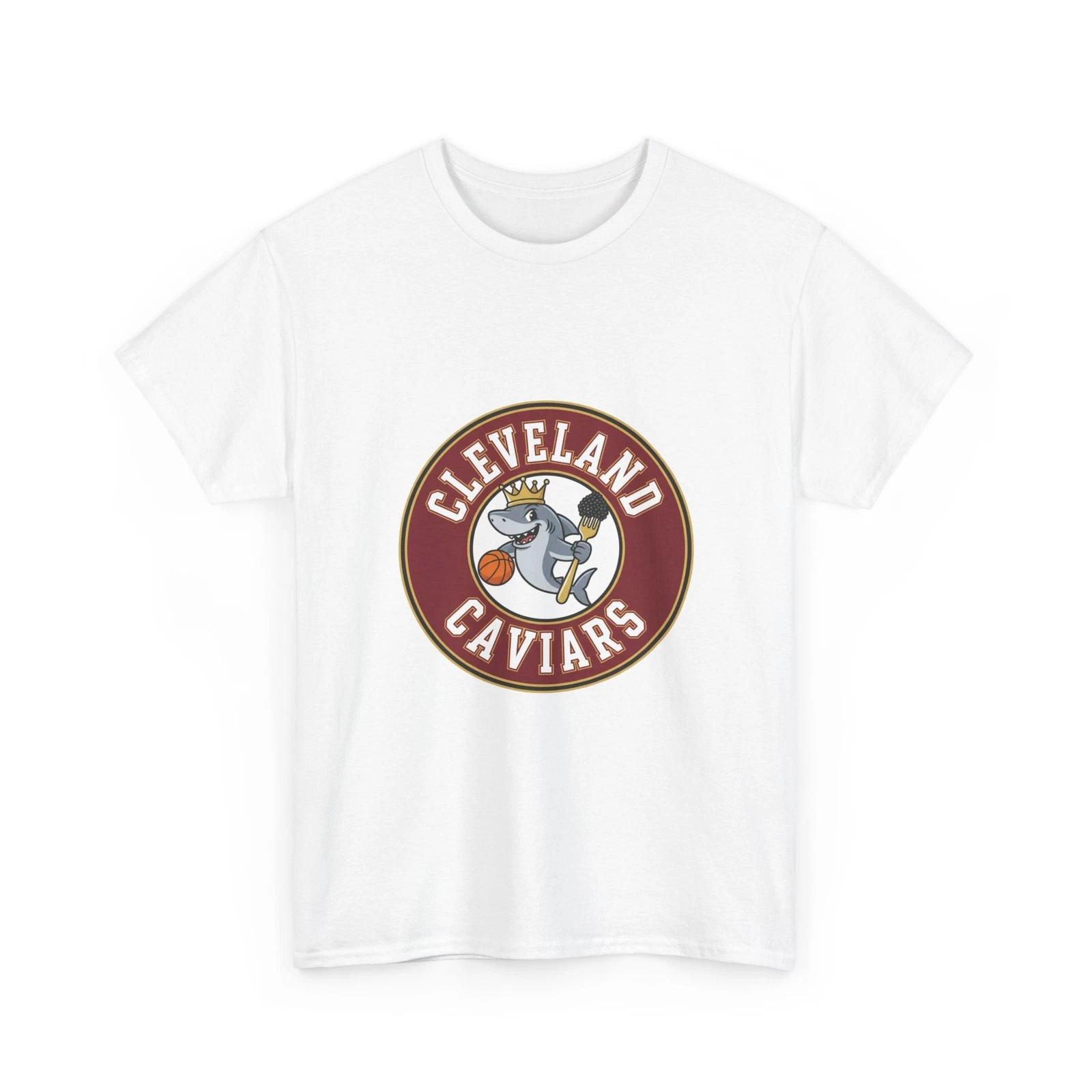 Cleveland Caviars Logo Tee | Basketball Team Shirt, Funny T-Shirt Parody, Humor M
