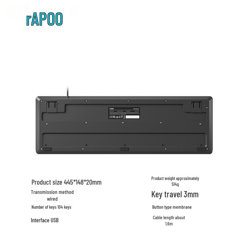 Rapoo NK1500 Wired Keyboard
