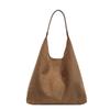 Urban Solid Color Womens Pu Tote Bag With Top Zip For Daily Use