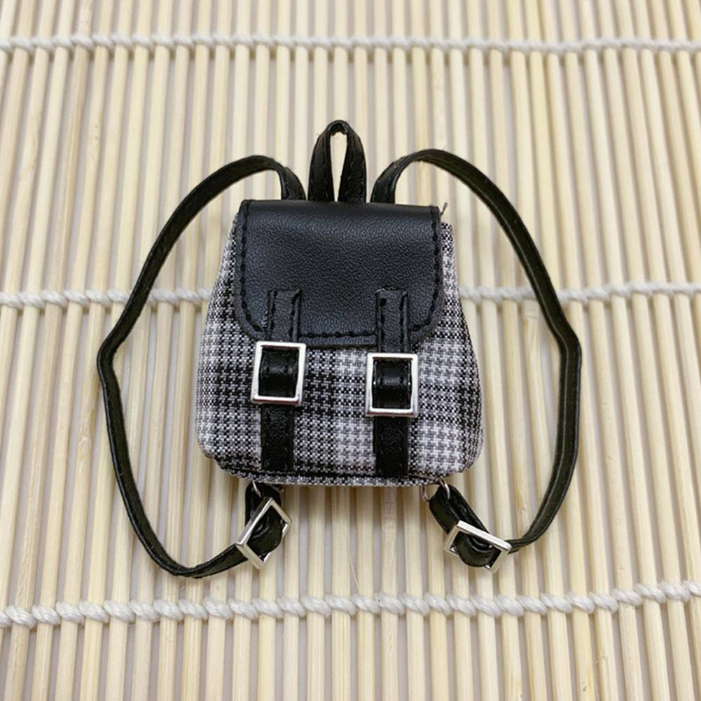 

Холщовый рюкзак для куклы для Labubu Macaron Barbies Blythes и 20-сантиметровой плюшевой куклы и 1/6 BJD 04#