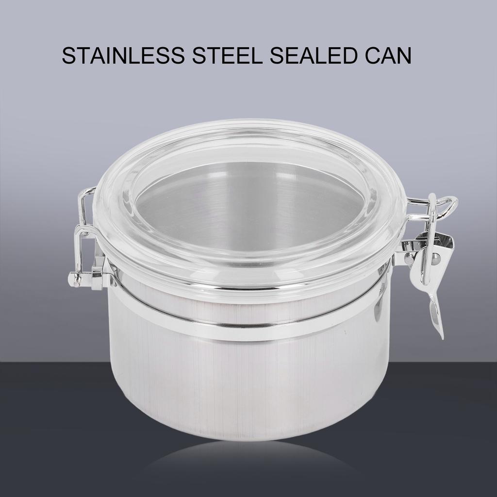 Stainless Steel Sealed Can Stainless Steel Sealed Can Food Storage Container Airtight Canister for Dried Fruit Milk Powder Tea