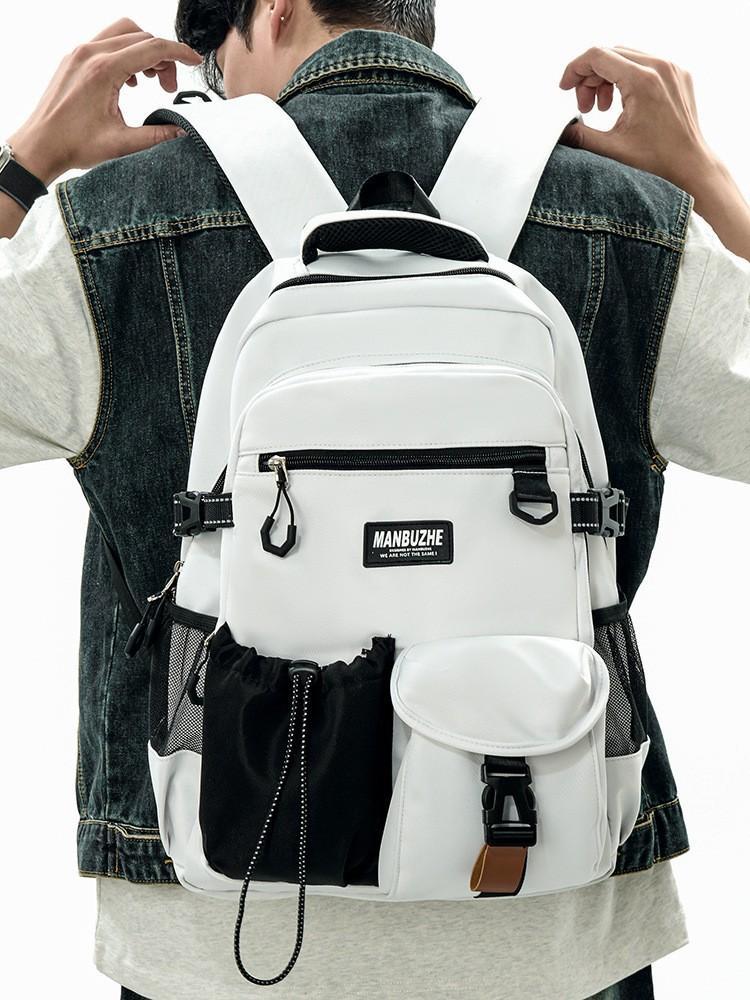 Schoolbag New Mountain Tooling Trendy Cool Backpack Men's Simple Mountaineering Strong Multi-compartment Large-capacity Backpack