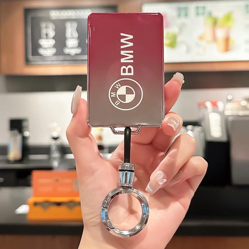 Fashion TPU Car Smart NFC Card Key Case Full Cover Shell For BMW M 3 5 7 Series X1 X3 X5 X6 X7 535le Keychain Holder Accessories cybf04