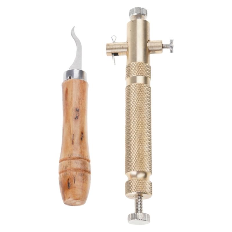 Hochpräzises Geigeninlay-Nutenstecherwerkzeug Verstellbare Tiefe Ränderstecher für Instrumentenbauer und Handwerk