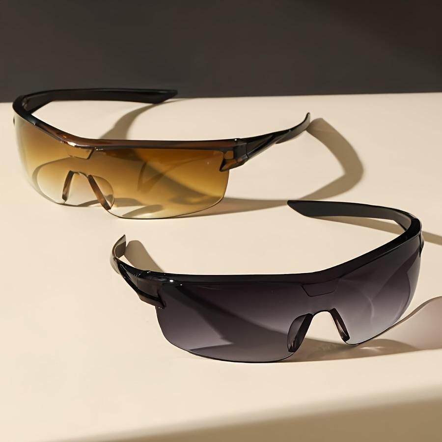 Fashion Sports Sunglasses Men's One-piece Sunglasses Shade Glasses