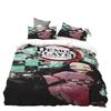 3D Hot sale anime Demon Slayer duvet cover and pillowcase kids' double bed bedding set home bedroom decor gift for boys Girl