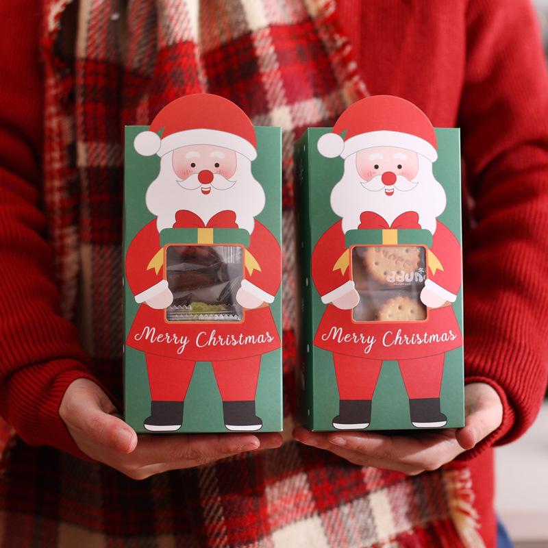 Christmas Eve Apple Gift Set: Small Paper Box and Bag for Girls