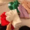 Korean Style Fleece Women's Gloves Elastic Thicken Gloves Mink Velvet Gloves  for Cycling Skiing