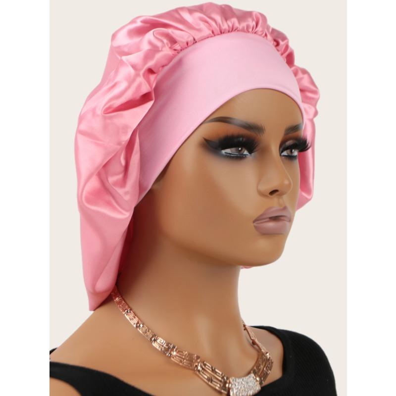 Unisex Head Wrap Elastic Band Bonnet sleep cap Extra Large Satin Silky Bonnet Sleep with Premium Elastic Band