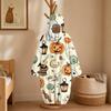 Kids Halloween Printed Flannel Romper Pajama Set for Fun Holiday Sleepwear