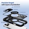 For iPhone 17 Pro Magnetic Case Aluminium Alloy+PC+TPU Hollow Heat Dissipation Phone Cover