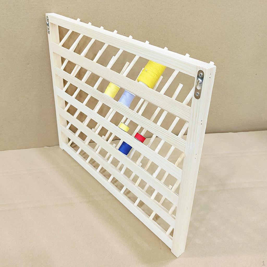 Thread Holder Embroidery Organizer Stable Wall Mounted Space Saving Versatile Ornament Sturdy