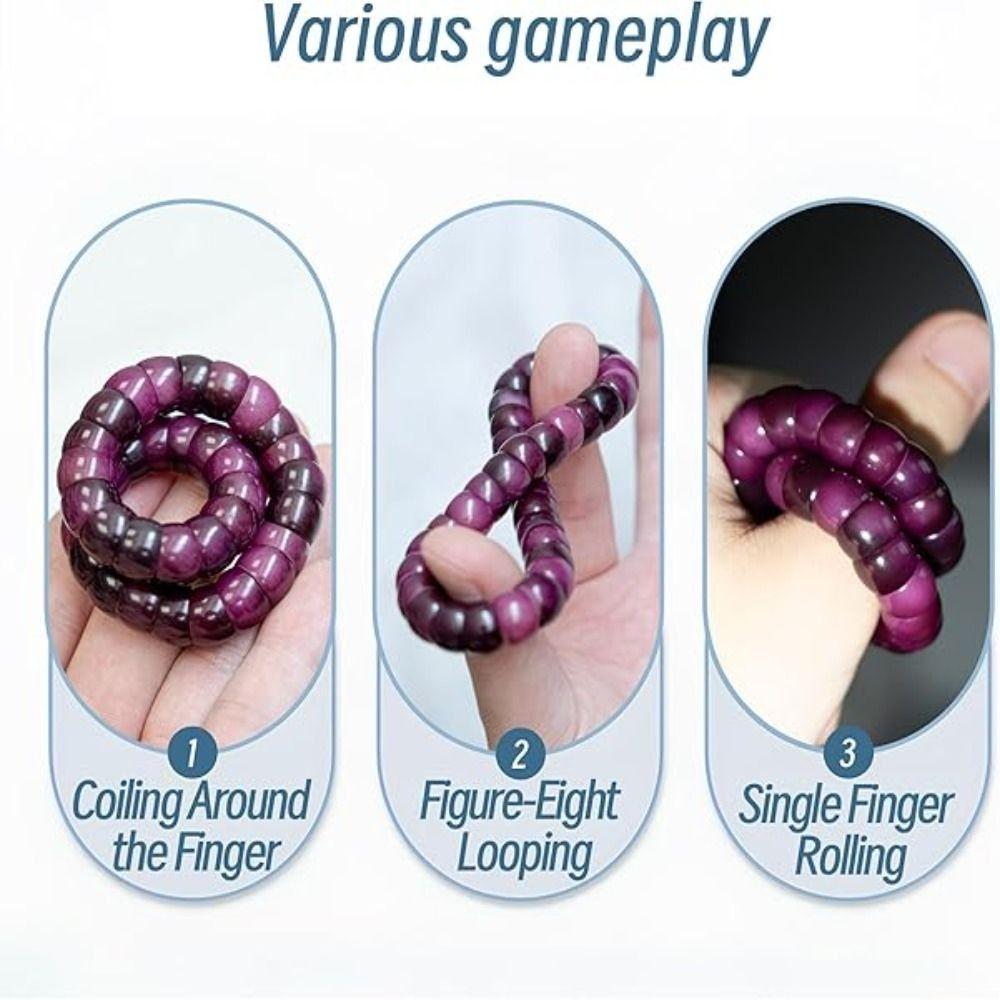Lucky Pork Intestine Bracelet Purple Grape Color Healing Bodhi Bracelet Creative Gift Bangle