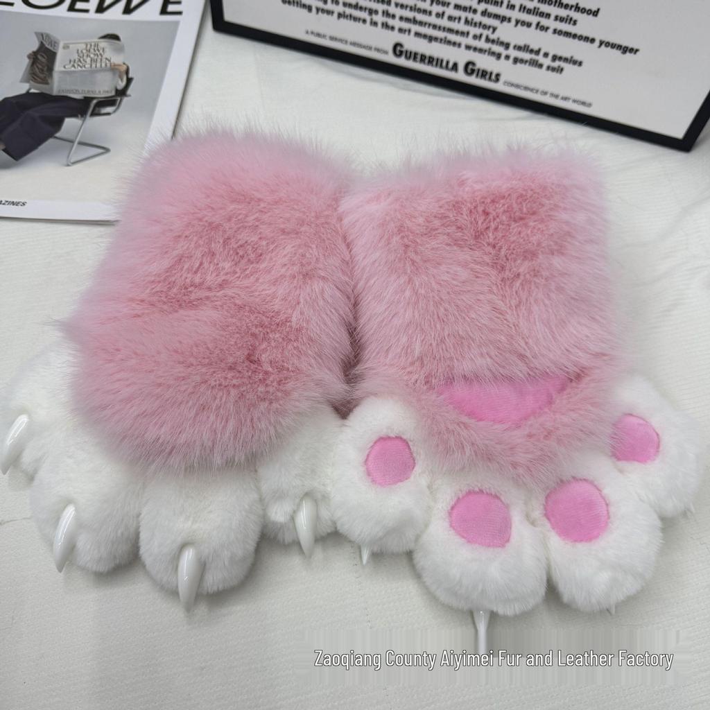 Kig Furi Tierkralle Quietschende Halloween Cosplay Katzenpfoten Handschuhe