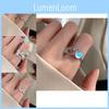 Chic Adjustable Heart Cloud Ring For Women Fashion Copper Jewelry With Unique Design