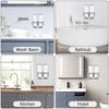 A25F-3In1 Chamber Wall Mounted Bathroom Shower Pump Dispenser And Organizer,Holds Shampoo, Shower Gel, For Bathroom Hotel