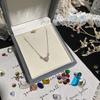 S925 Sterling Silver Heart Necklace with 5A Zirconia, Clear Sky Collection, Women's Clavicle Chain