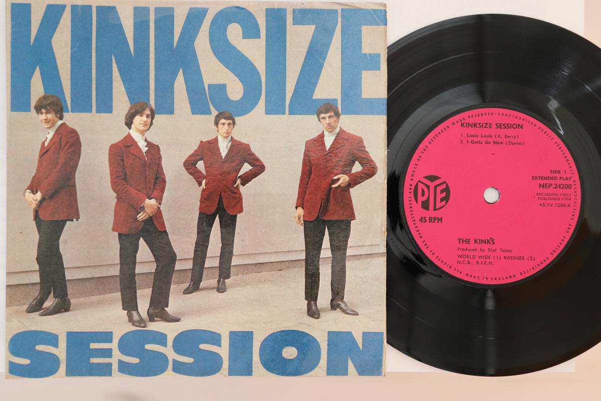 

7inch Record KINKS - Kinksize Session NEP24200 Pye Records 1964 UK Rock Used