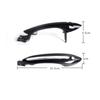 Black White Car Exterior Comfort Access Door Handle For BMW 5 7 Series F01 F02 F06 F10 520d 520i 525d 528i 530d 530i 51217231931