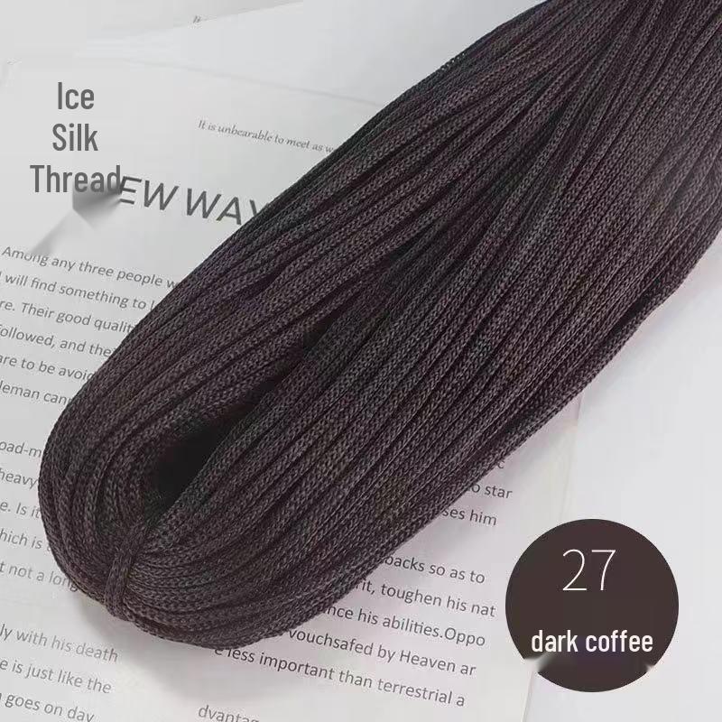 Lightweight Thick Ice Silk Yarn Hand-Knitted Hat & Large Bundle for Spring/Summer Crochet