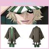 Urahara Kisuke Cosplay Costume Grey And Green Polyester Outfit For Anime Fans