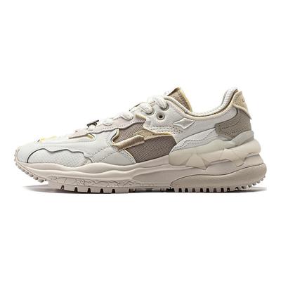 Li Ning CF Origin 2 Mode Veelzijdig Antislip Slijtvast Casual Schoenen Herenschoenen Wit Grijs AGCT323-2