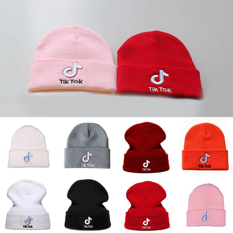 Stylish Tiktok Beanie Knitted Hat With Embroidery Letters For Unisex Fashion Lovers