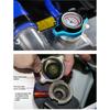 Blue Radiator Cap With Small End Water Temperature Gauge - Efficient Monitoring Easy Installation High-Q Durable