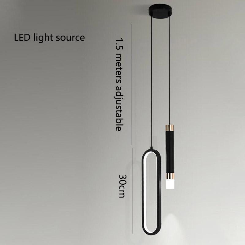 

Новые современные блестящие минималистичные светодиодные подвесные светильники люстра для спальни гостиная декор подвесной светильник внутреннее освещение Warm white 3000K
