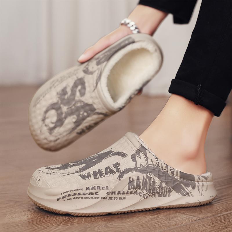 Cotton slippers winter velvet thickened warm cotton shoes home indoor slippers large size