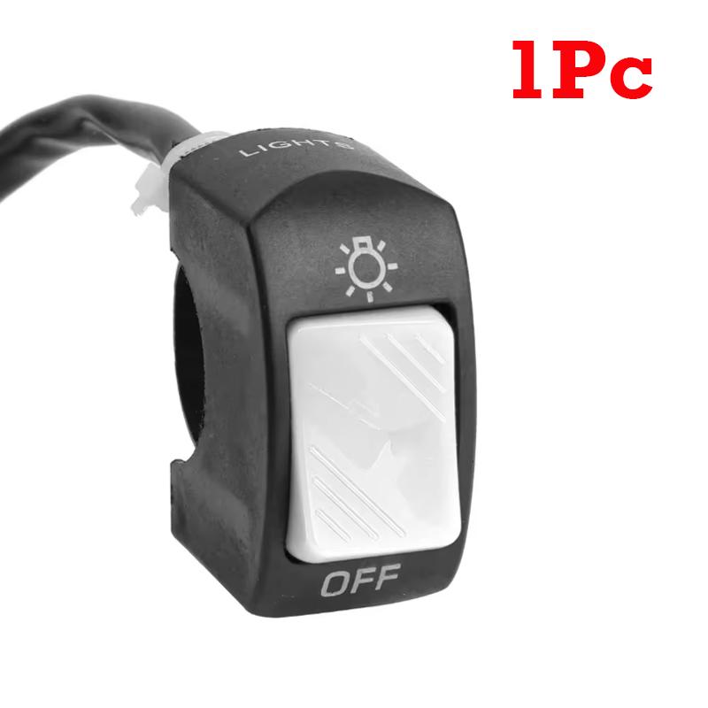 1/2Pcs Motorcycle Switch ON/OFF Button Universal Moto Scooter Second-line Headlight Handlebar Switch Modification Accessories