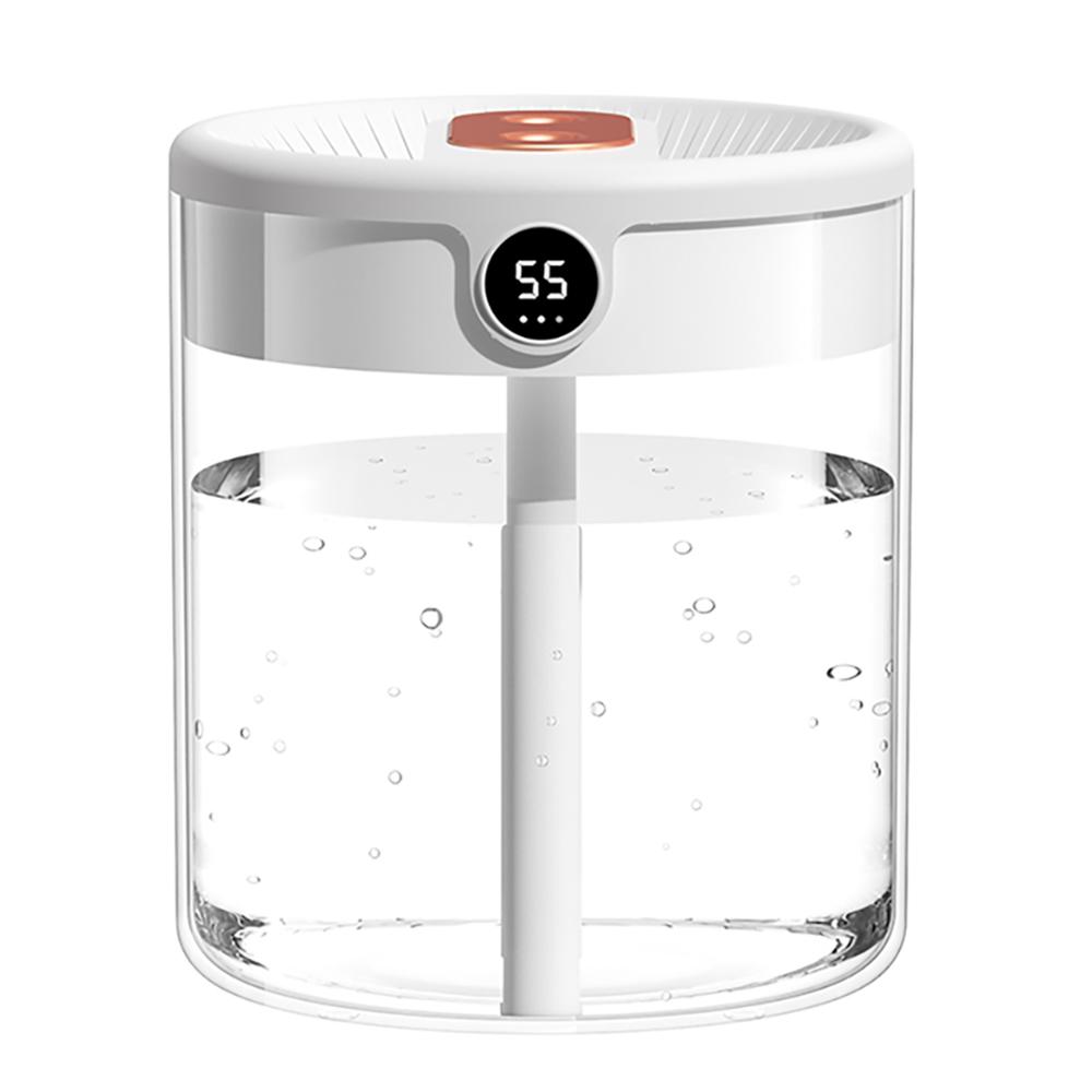 1 Pcs Air Humidifier 2L Large Capacity Double Nozzle, with LCD Humidity Display Fragrant Essential Oil Diffuser